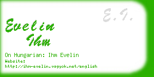 evelin ihm business card